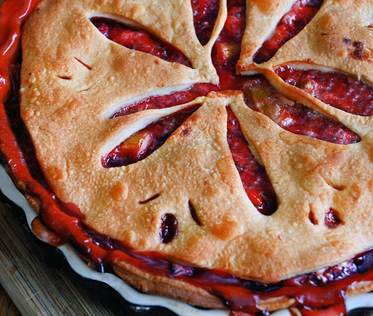Strawberry & Rhubarb pie recipe