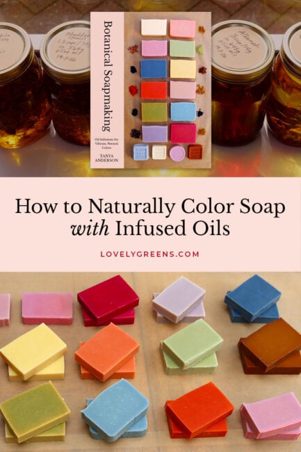 Create vibrant, naturally colored soap using infused oils made from herbs, flowers, and spices. In Botanical Soapmaking, Tanya Anderson of Lovely Greens teaches you how to craft beautiful, plant-based soaps with step-by-step guidance on various infusion methods, ingredients, and techniques—perfect for soapmakers ready to explore natural color and creativity #soapmaking #soaprecipe