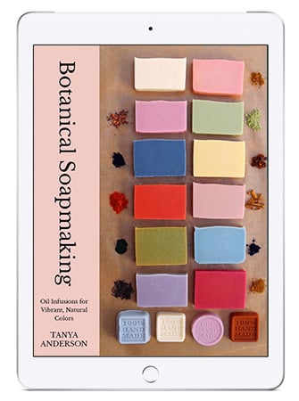 Botanical Soapmaking is a 119 page ebook that you can read on your computer or mobile devices like an iPad.